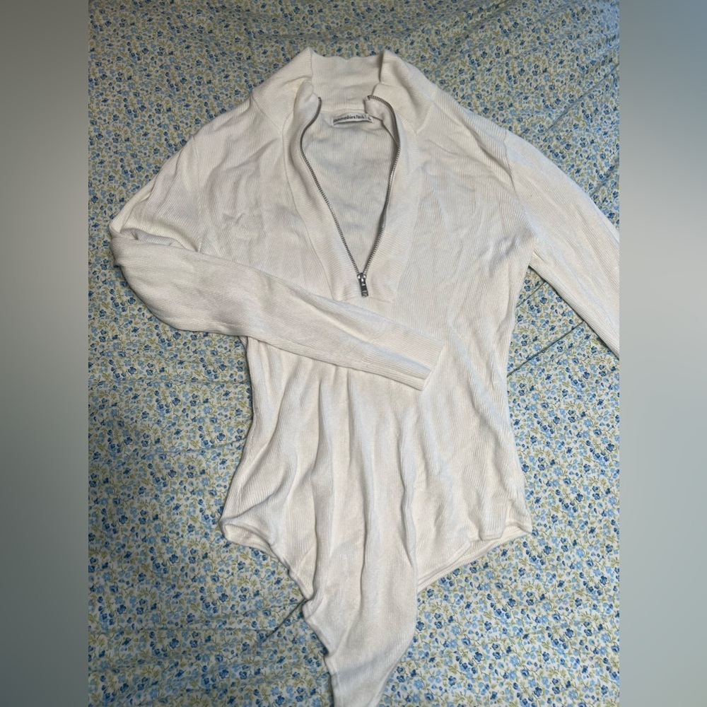 Abercrombie Zip Up Sweater Bodysuit